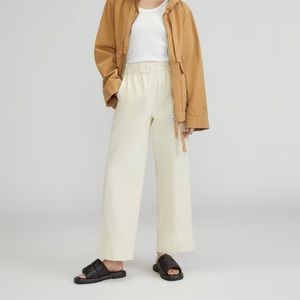 Everlane NWOT The Easy Pant Canvas White Cream Size Small